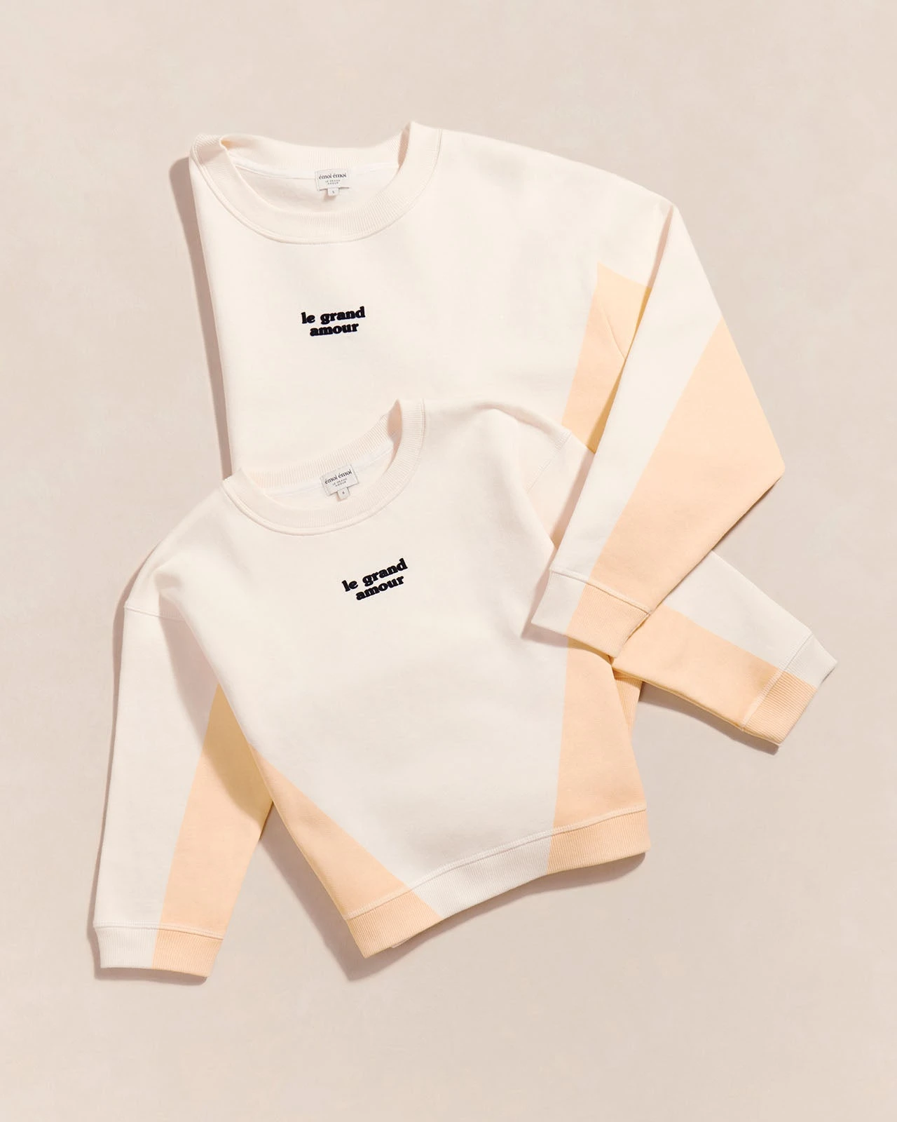 Le Duo De Sweats Le Grand Amour - Jaune/crème 3 Le Duo De Sweats Le Grand Amour - Jaune/crème