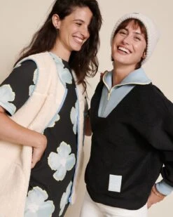 Le Sweat Sunny En Polaire Recyclée Et Col Zippé - Gris 32 Le Sweat Sunny En Polaire Recyclée Et Col Zippé - Gris -Bijoux Magasin 23151E 1