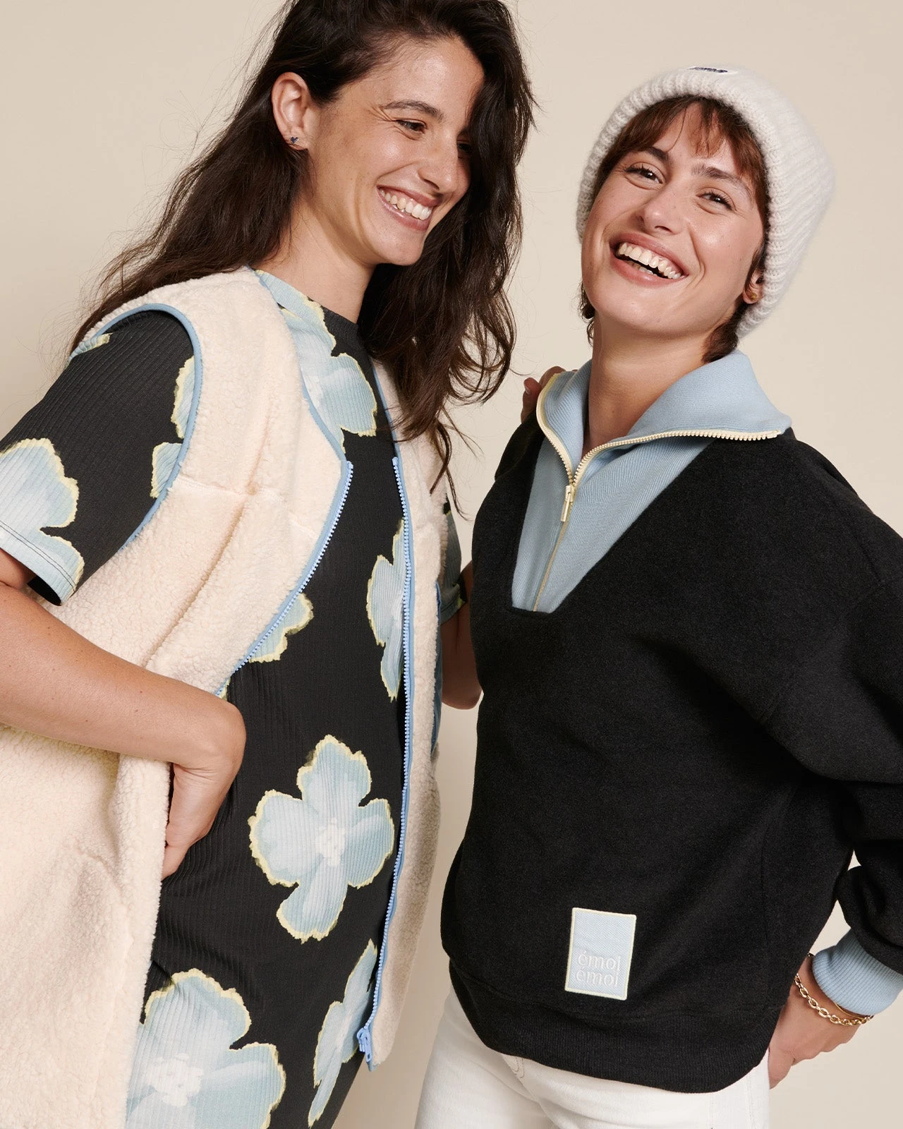 Le Sweat Sunny En Polaire Recyclée Et Col Zippé - Gris 14 Le Sweat Sunny En Polaire Recyclée Et Col Zippé - Gris – Image 12