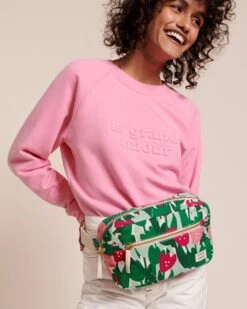 La Banane Babette En Coton Lin - Champ De Tulipes -Bijoux Magasin 236053 1