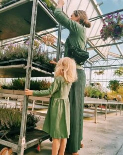 La Banane Babette En Velours Côtelé - Vert Nuit -Bijoux Magasin 2374FD 1