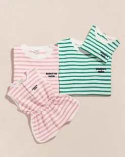 La Mini Combinaison Amore Mio En Coton Bio - Rose -Bijoux Magasin 23F454 1