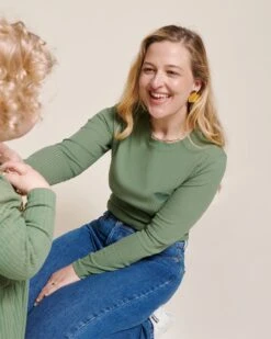 Le Haut Janis En Lyocell - Vert Sauge -Bijoux Magasin 23F902 1