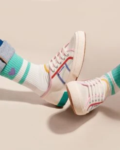 Les Chaussettes Love Runs The World Adulte - Blanc -Bijoux Magasin 23SBasketSupergafemme chausettescoeur emoiemoi TOPSHOT 43 1005web