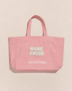 Le Cabas Brodé Mamie Amour - Rose -Bijoux Magasin 23SCabasmamieamouremoiemoiTOPSHOT 27 374web