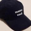 La Casquette Brodée Mama Cool - Charbon