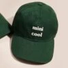 La Casquette Brodée Mini Cool - Vert Sapin -Bijoux Magasin 23SCasquetteverteminicool emoiemoi 26 317web