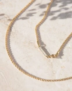 Le Collier Torsadé Doré à L'or Fin 24 Carats 19 Le Collier Torsadé Doré à L'or Fin 24 Carats -Bijoux Magasin 23SChainetorsadee60cm3web