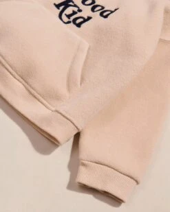 Le Hoodie Wood Kid En Polaire Recyclée - Beige -Bijoux Magasin 23SHoodieWoodkidpolairelatteemoiemoi 32 575web