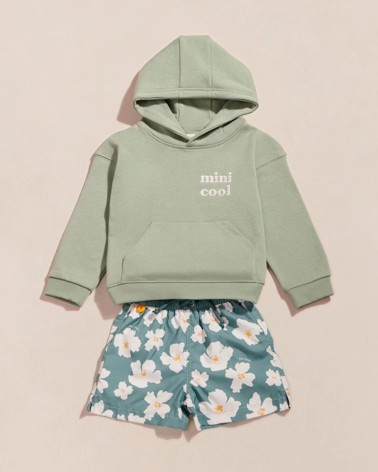 Le Hoodie Brodé Mini Cool En Coton Bio - Olive 10 Le Hoodie Brodé Mini Cool En Coton Bio - Olive – Image 8