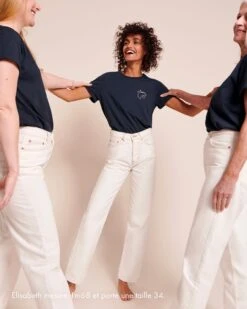 Le Jean Qui Vous Aime - écru 32 Le Jean Qui Vous Aime - écru -Bijoux Magasin 23SJeanecru T shirtMamaBirdchabon2emoiemoiwebtaille