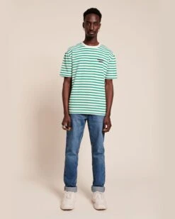 La Marinière Amore Mio Unisexe En Coton Bio - Vert -Bijoux Magasin 23SMariniereJeffamoremiohommevert tiamoclub emoiemoi 33 3852web