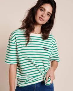 La Marinière Amore Mio Unisexe En Coton Bio - Vert -Bijoux Magasin 23SMariniereJeffamoremiovert tiamoclub jeanindigo tiamoclub emoiemoi 33 4722web