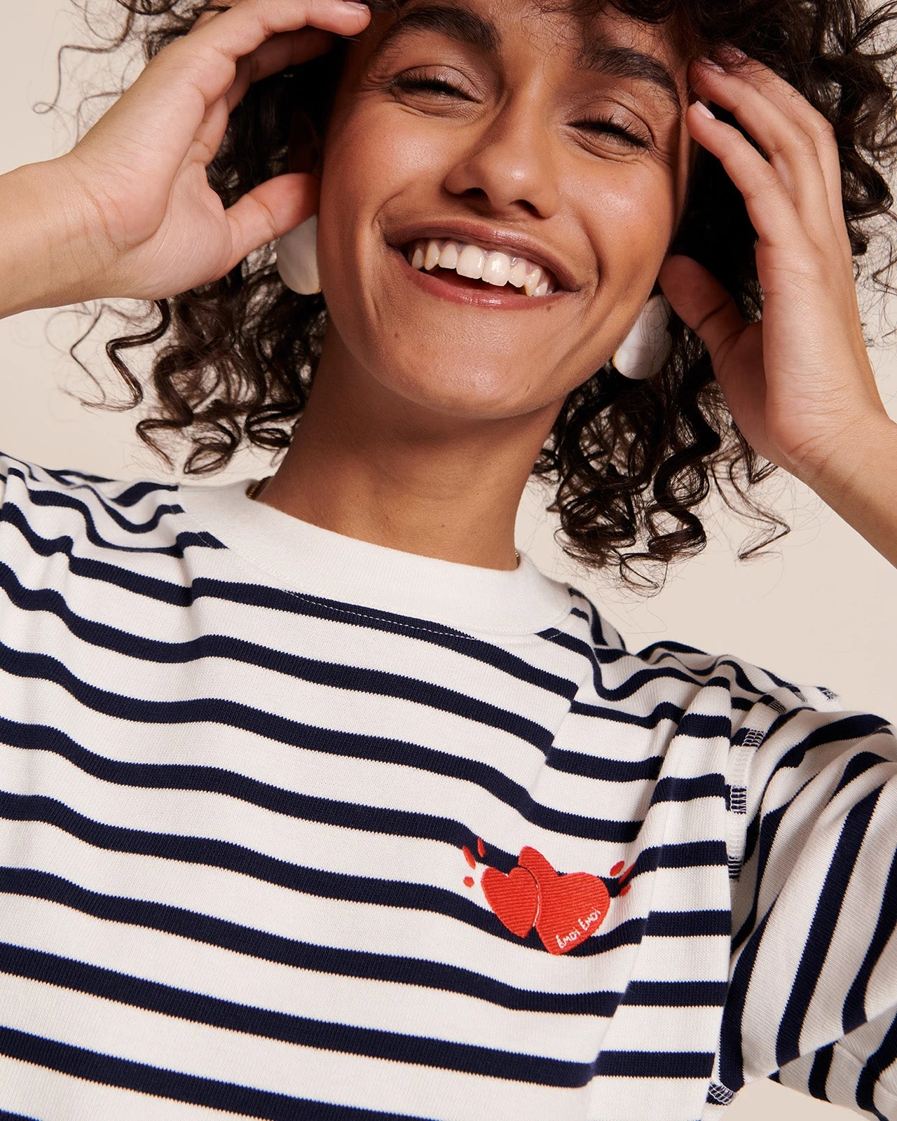 La Marinière Cœur-à-cœur Femme - Ivoire 4 La Marinière Cœur-à-cœur Femme - Ivoire – Image 2