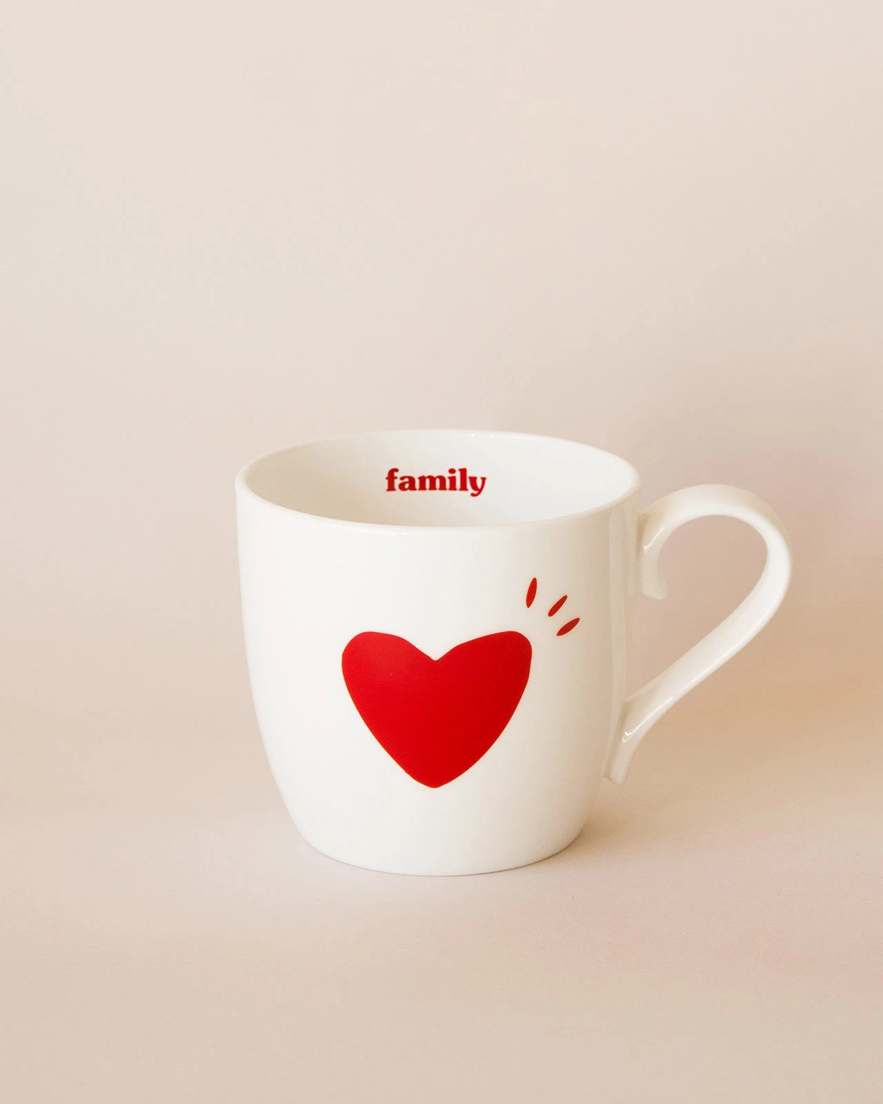 Le Mug Family Forever En Porcelaine - Rouge 3 Le Mug Family Forever En Porcelaine - Rouge