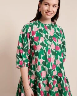 La Robe Romane En Coton Lin - Champ De Tulipes -Bijoux Magasin 23SRobeRomanefemmetulipes hiphiphiptulipes emoiemoi 34 3175web