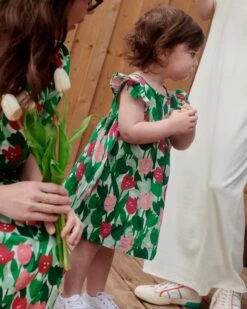 La Robe Rose En Coton Lin - Champ De Tulipes -Bijoux Magasin 23SRobeRoseenfanttulipes Hiphiptulipes emoiemoi 10 1869web