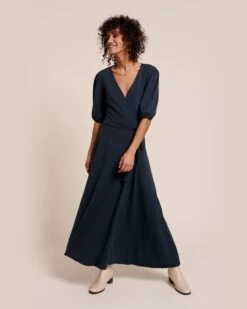 La Robe Rosie En Tencel - Charbon