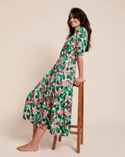 La Robe Rosie En Tencel - Champ De Tulipes