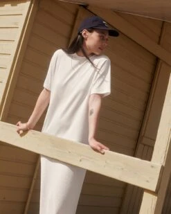 La Robe Roxane En Lyocell Côtelé - Blanc -Bijoux Magasin 23SRobeRoxanefemmeblanche salutlesplagistes emoiemoi 05 755web