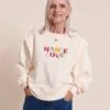 Le Sweat Club Mamie Love En Coton Bio - Crème