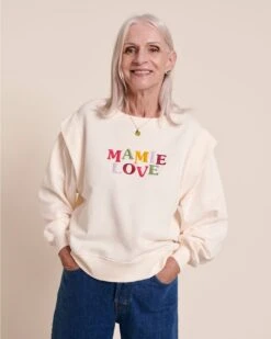 Le Sweat Club Mamie Love En Coton Bio - Crème