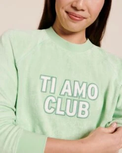 Le Sweat Ti Amo Club Femme En éponge - Vert -Bijoux Magasin 23SSweatStellatiamoclubfemmevert tiamoclub emoiemoi 34 3934web