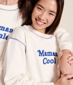 Le Sweat Maman Cool En Coton Bio - Blanc