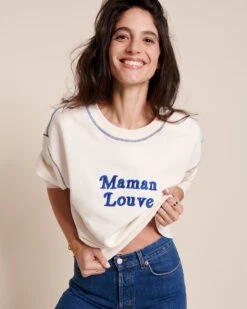 Le Duo De Sweats Maman Louve X Petit Loup En Coton Bio - Blanc -Bijoux Magasin 23SSweatblancmamanlouvefemme emoiemoi 11 1060web 6392075a 91b0 46d5 89f3 bf2b5e583498