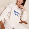 Le Sweat Maman Ourse En Coton Bio - Blanc -Bijoux Magasin 23SSweatblancmamanoursefemme jeanecrufemme emoiemoi 12 1307web