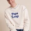 Le Sweat Papa Loup En Coton Bio - Blanc 1 Le Sweat Papa Loup En Coton Bio - Blanc -Bijoux Magasin 23SSweatblancpapalouphomme emoiemoi 11 1176web