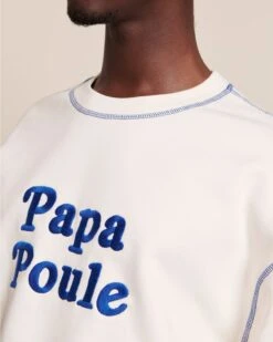 Le Sweat Papa Poule En Coton Bio - Blanc 12 Le Sweat Papa Poule En Coton Bio - Blanc -Bijoux Magasin 23SSweatblancpapapoulehomme emoiemoi 08 662web