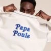 Le Sweat Papa Poule En Coton Bio - Blanc -Bijoux Magasin 23SSweatblancpapapoulehomme emoiemoi 08 673web