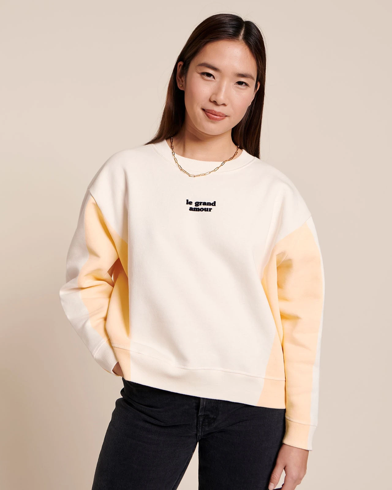 Le Duo De Sweats Le Grand Amour - Jaune/crème 13 Le Duo De Sweats Le Grand Amour - Jaune/crème – Image 11