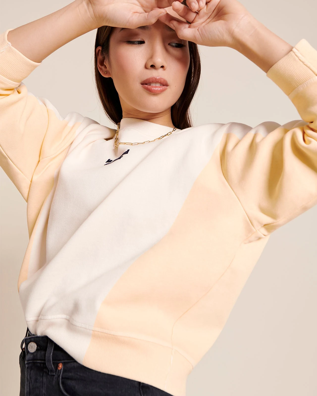 Le Duo De Sweats Le Grand Amour - Jaune/crème 5 Le Duo De Sweats Le Grand Amour - Jaune/crème – Image 3