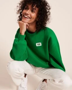 Le Sweat Gomme Mama Love En Coton Bio - Vert