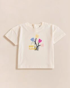 Le T-shirt Baby Flower En Coton Bio - Tulipes