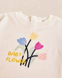 Le T-shirt Baby Flower En Coton Bio - Tulipes -Bijoux Magasin 23ST shirtbabyflowerEmoiEmoi25 01 220843web