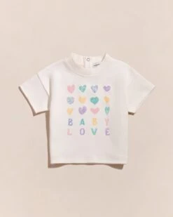Le T-shirt Baby Love En Coton Bio - Blanc