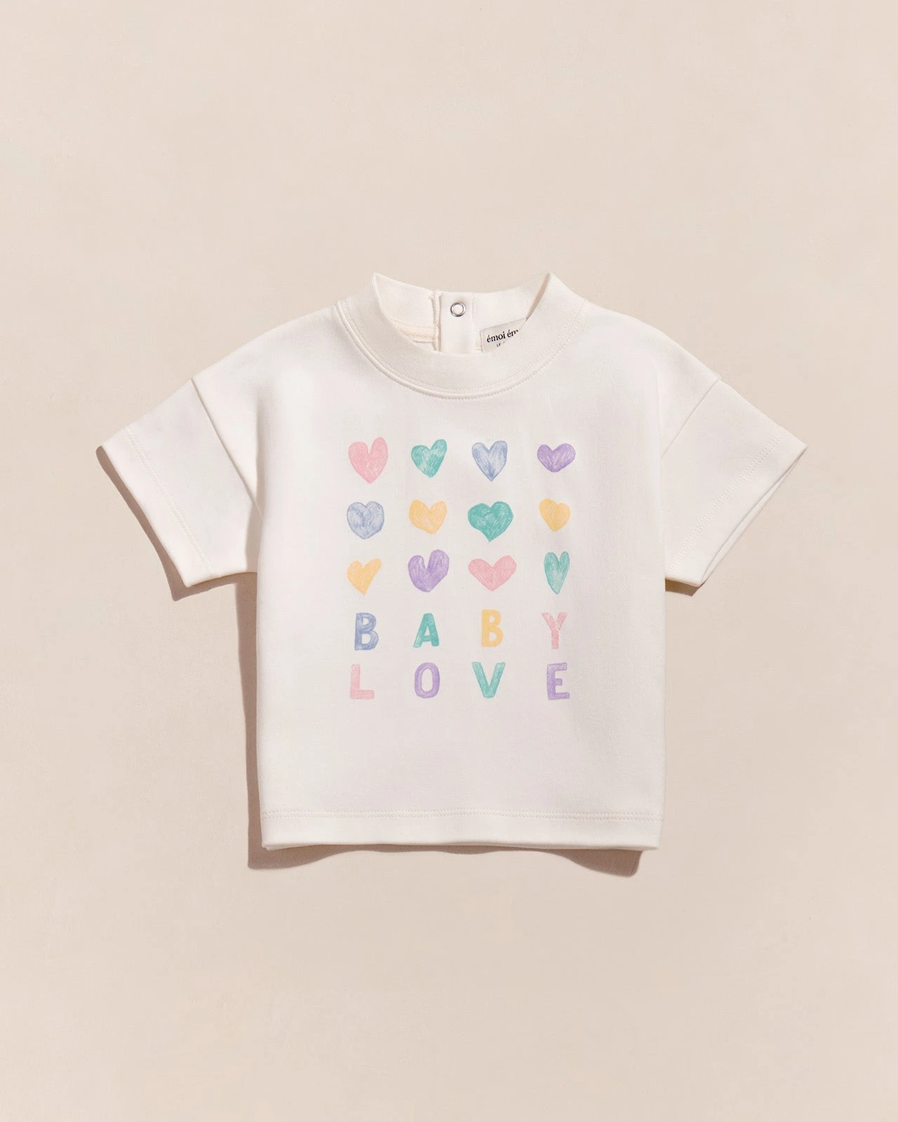 Le T-shirt Baby Love En Coton Bio - Blanc 3 Le T-shirt Baby Love En Coton Bio - Blanc