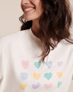 Le T-shirt Mama Love En Coton Bio - Blanc -Bijoux Magasin 23ST shirtcoeursmamalovefemme loverunsthewold emoiemoi LOOK47 5561web