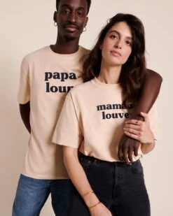 Le T-shirt Maman Louve En Coton Bio - Latte -Bijoux Magasin 23ST shirtfamilleloup T shirtmamanlouvelatte T shirtpapalouplatte emoiemoi 48 5267web