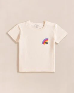 Le T-shirt Rainbow Sister Love En Coton Bio - Ivoire