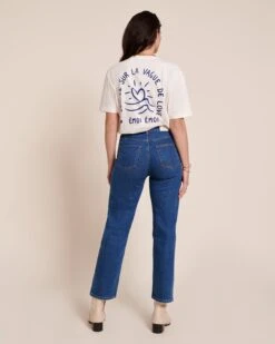 Le T-shirt Vague De Love Unisexe En Coton Bio - Blanc -Bijoux Magasin 23ST shirtvaguedelovefemme jeanindigo emoiemoi LOOK51 5440web