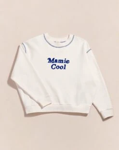 Le Sweat Mamie Cool En Coton Bio - Blanc