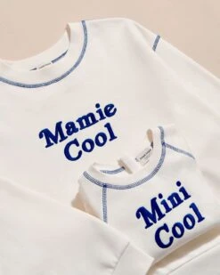 Le Sweat Mamie Cool En Coton Bio - Blanc -Bijoux Magasin 23Ssweatblancmamiecoolfemme sweatblancminicoolenfant emoiemoiTOPSHOT 19 994web