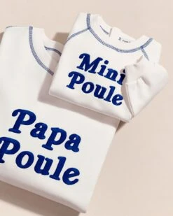 Le Duo De Sweats Papa Poule X Mini Poule En Coton Bio - Blanc -Bijoux Magasin 23Ssweatblancpapapoulehomme sweatminipouleenfant signature emoiemoi 19 1022web