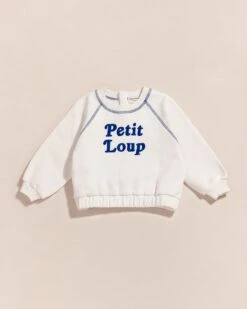 Le Sweat Petit Loup En Coton Bio - Blanc