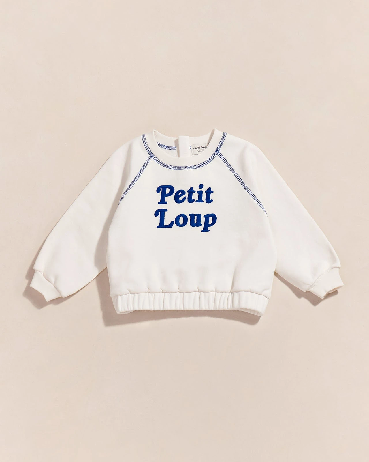 Le Sweat Petit Loup En Coton Bio - Blanc 3 Le Sweat Petit Loup En Coton Bio - Blanc