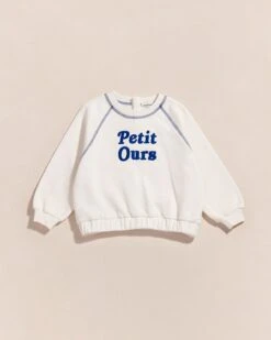 Le Sweat Petit Ours En Coton Bio - Blanc